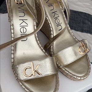 COPY - Calvin Klein Wedge heel women sandals size 10(used)